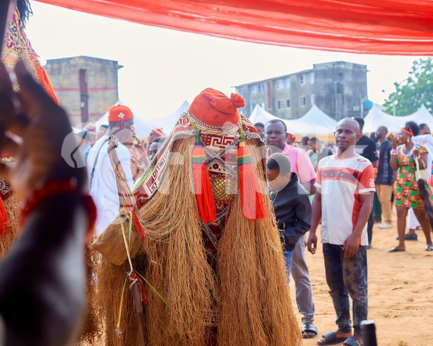 An African traditional masquerade