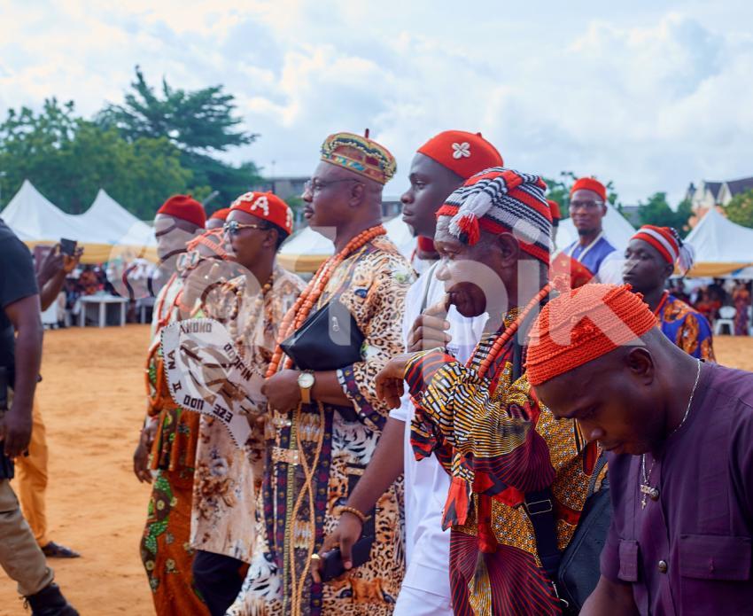 A traditional ruler with his entourage 1