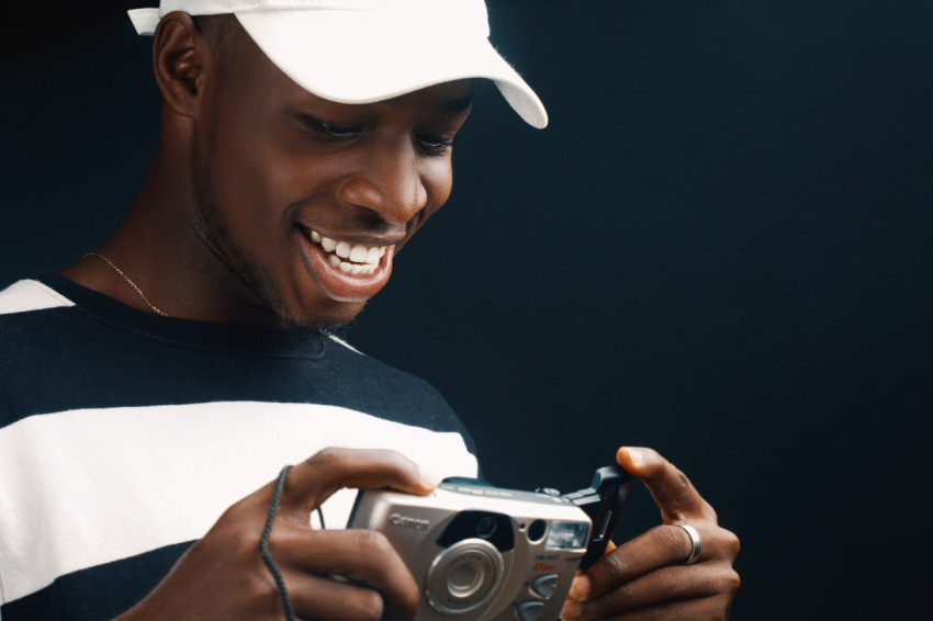 Photographer smiling