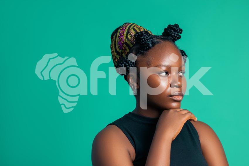 Girl with a straight face