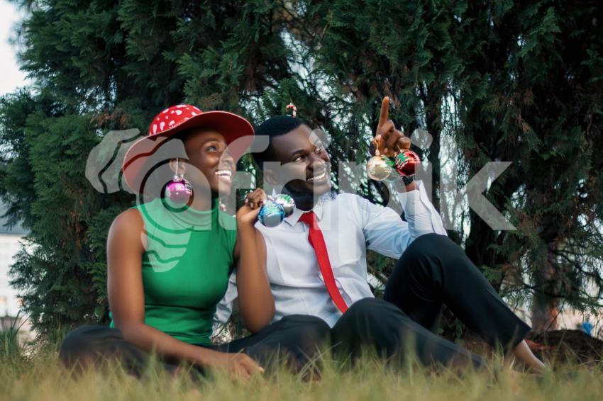 Girl and boy looking somewhere