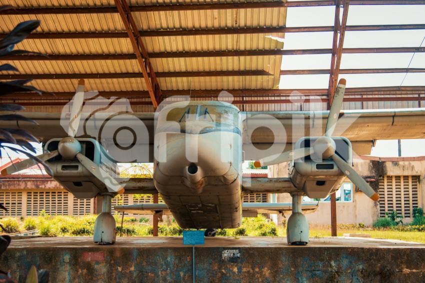 A war plane in the Nigerian War Museum