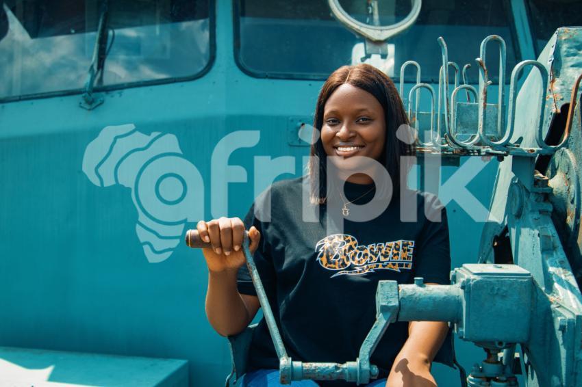 A tourist on a war ship