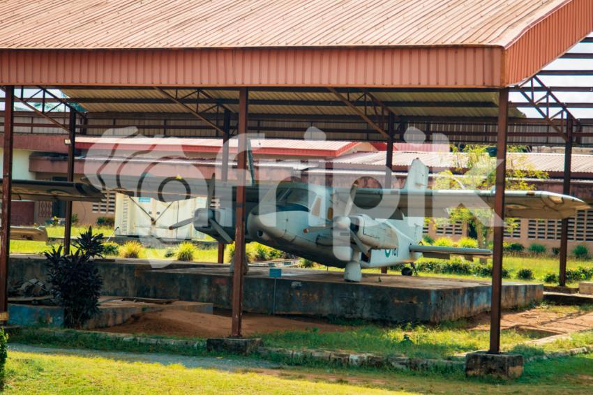 A war plane in the Nigerian War Museum