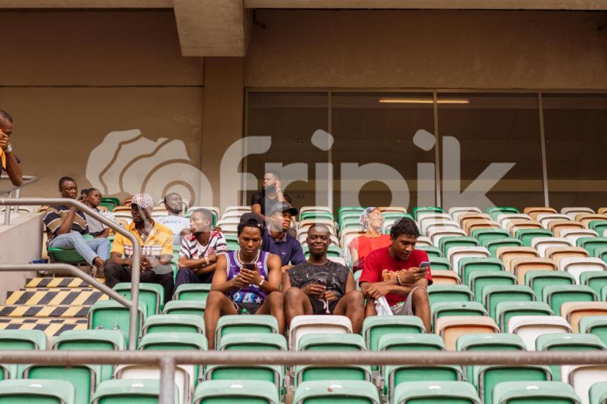 Boys chilling in stadium