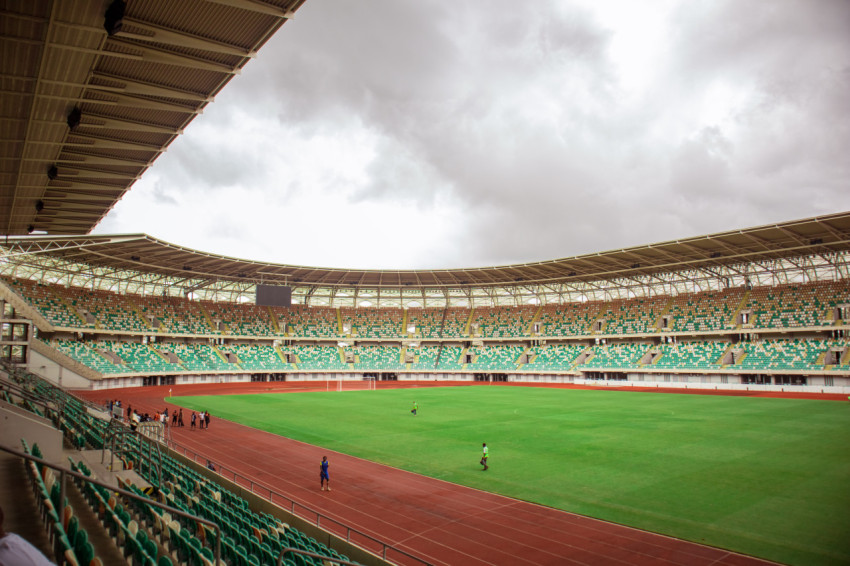 Stadium oval view