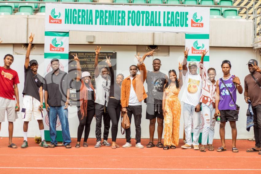 A group of people standing