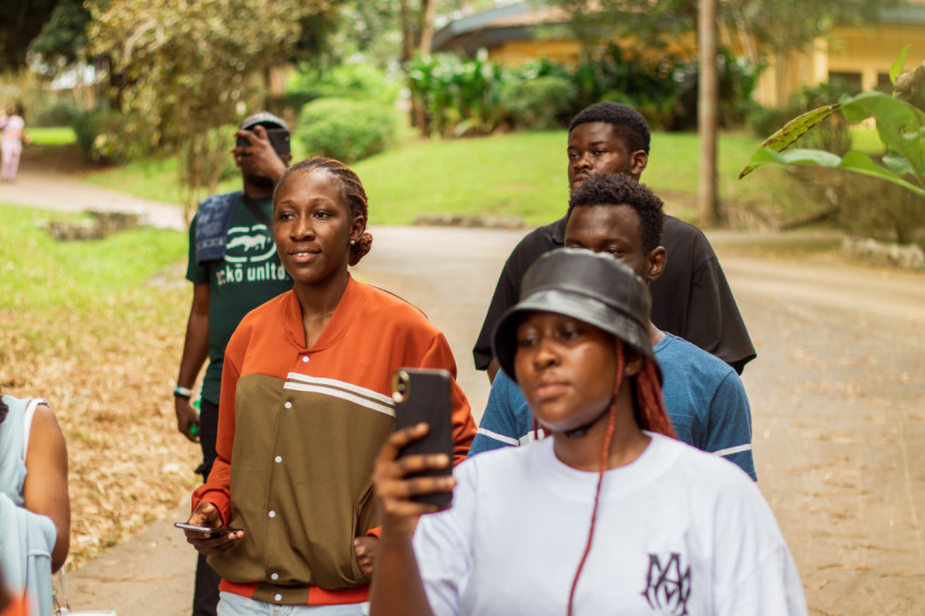 Group of people in a park