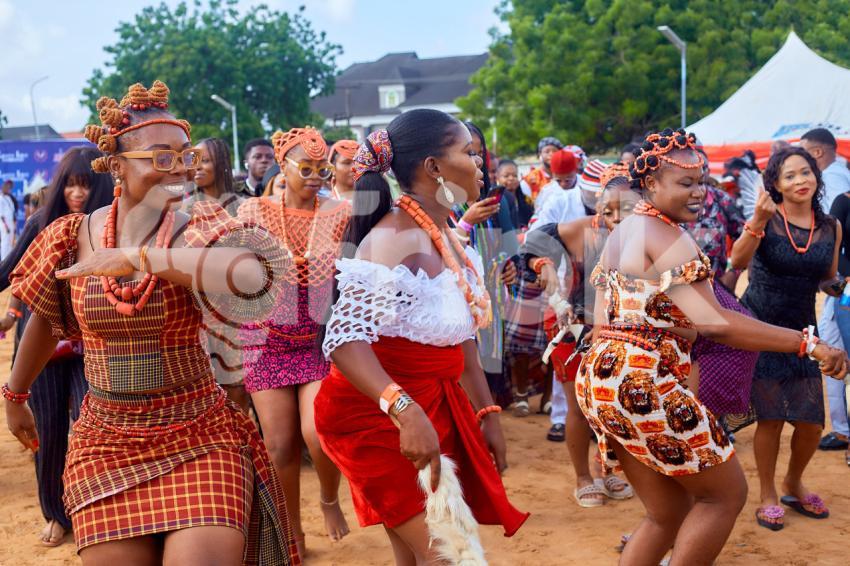 Ladies dancing at a cultural event 2