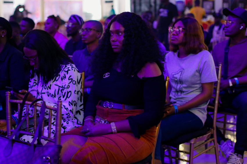 Attendees paying attention to the speaker