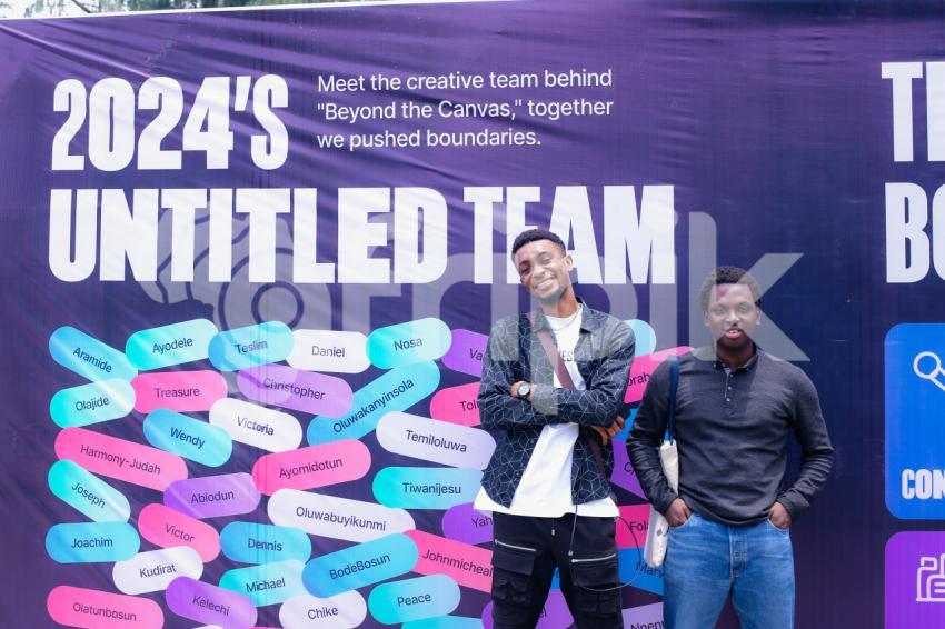 Two friends pose for a picture