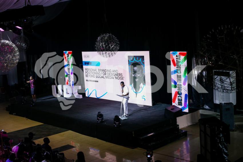 Host speaking at UDC 2024