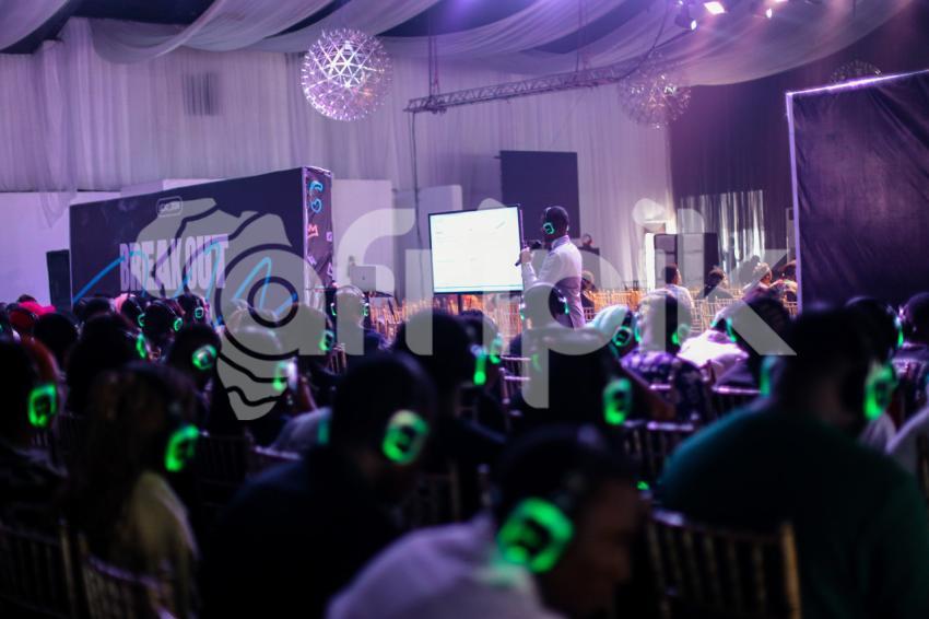 Facilitator teaching at a breakout session