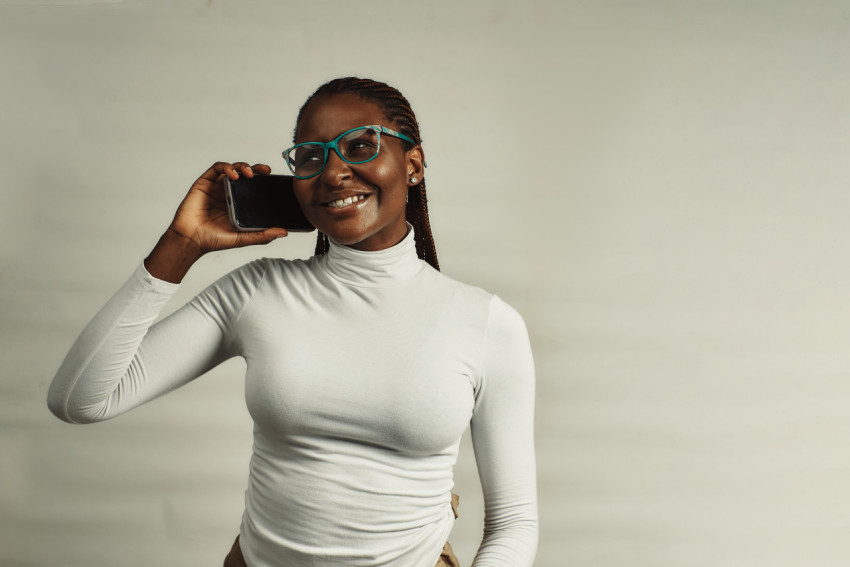 Girl making a phone call