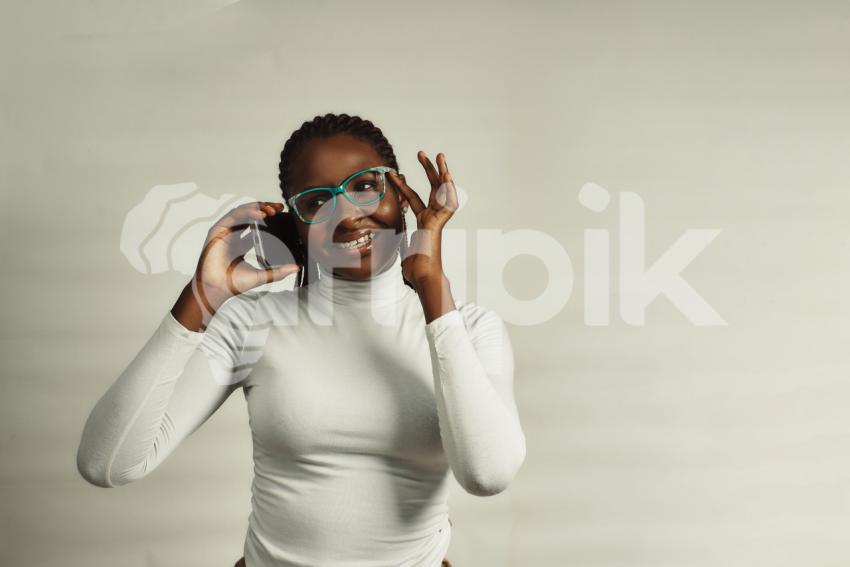 Girl making a phone call