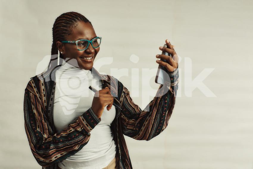 Girl with mobile phone