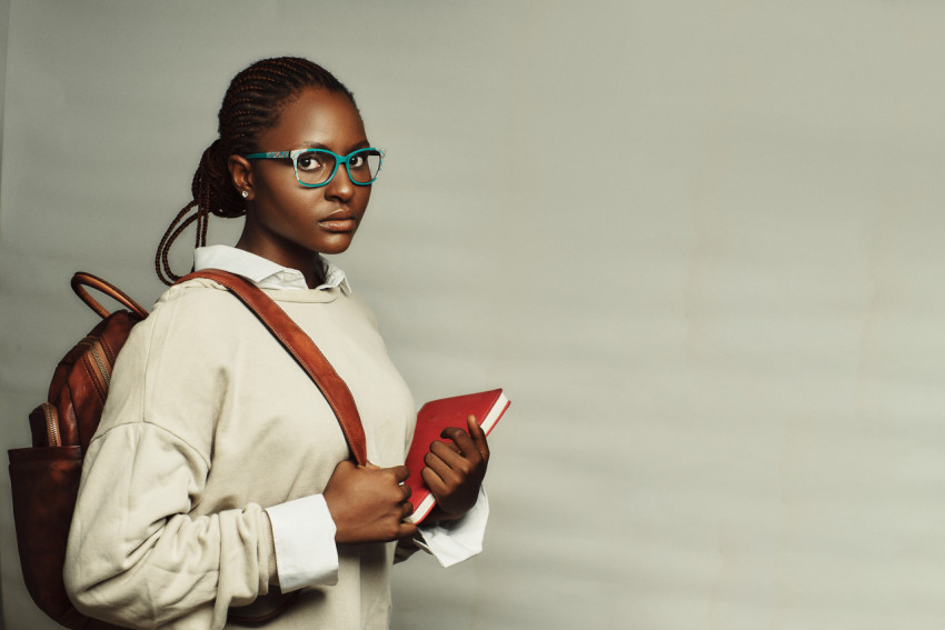 school girl with book 1