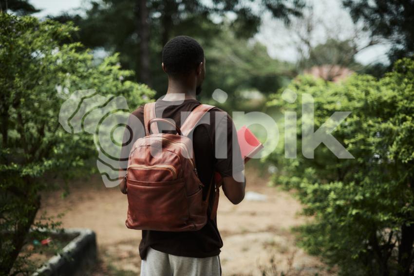 Student with school bag