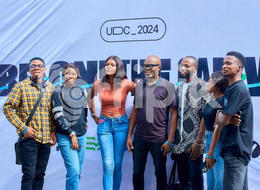 Attendees taking a photo shoot at UDC 2024