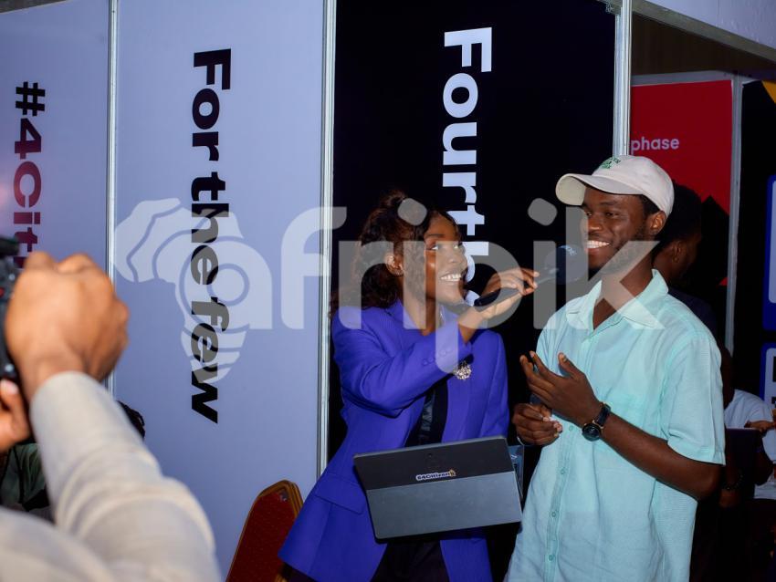 Happy boy and girl talking
