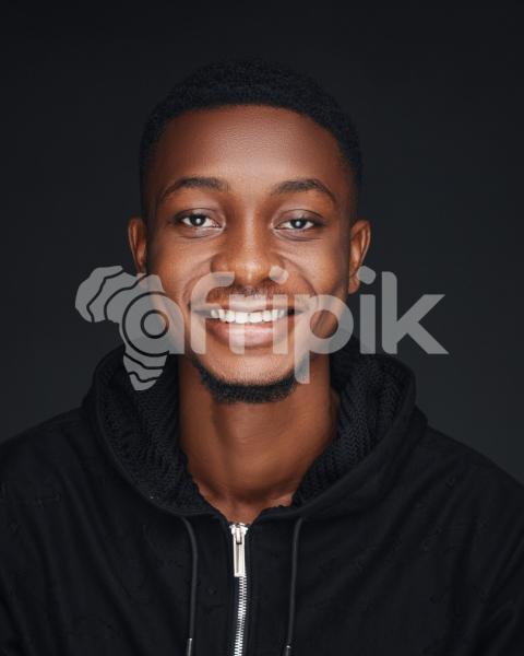African man smiling