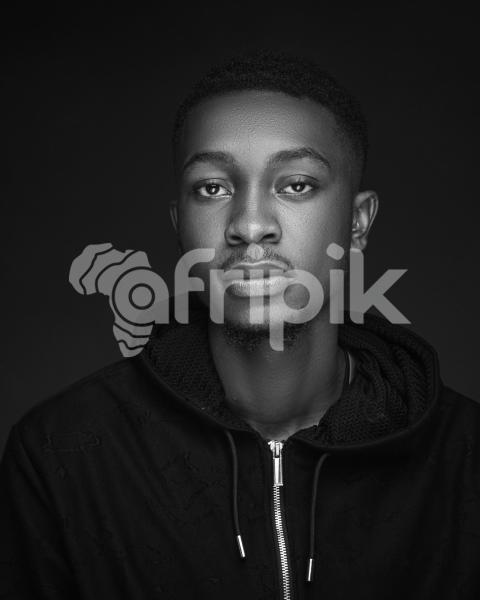 African man facing front