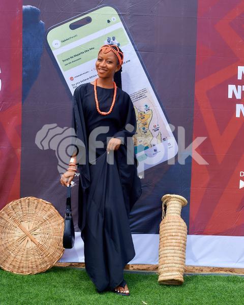 Girl wearing traditional beads 2