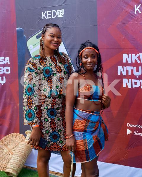 Girls wearing traditional dresses