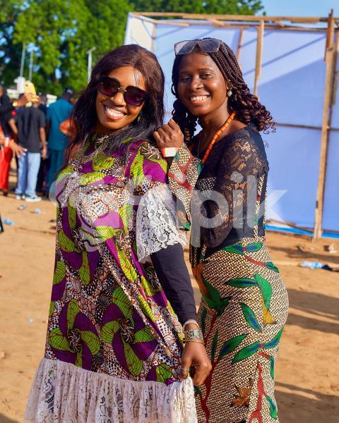 Girls wearing traditional dress