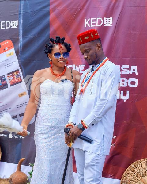 Boy and girl in white