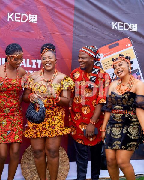 People in traditional outfits