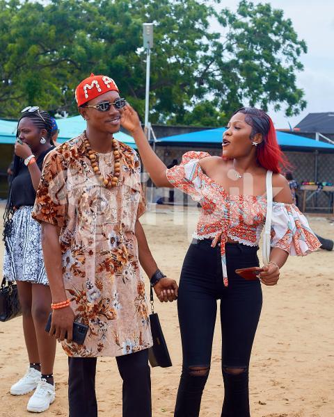 Cheerful boy and girl