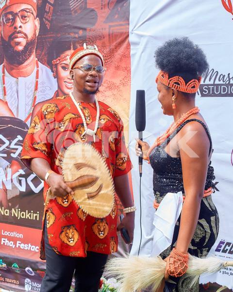 Girl interviewing a boy