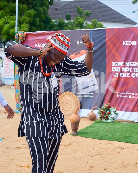 Boy dancing in cultural attire
