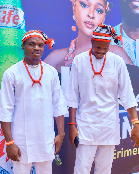 Two boys wearing a white kaftan 1