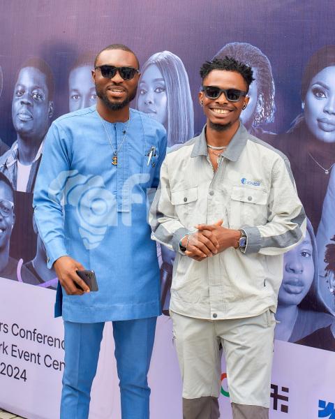 Two boys posing for a photo shoot 1