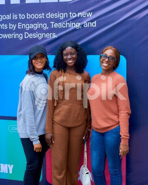 Some ladies taking a photo shoot
