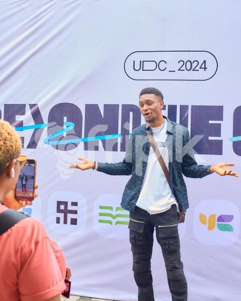 Boy at a photo stand 1