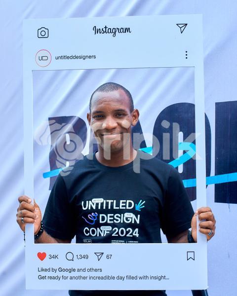 Attendee with Instagram snapshot