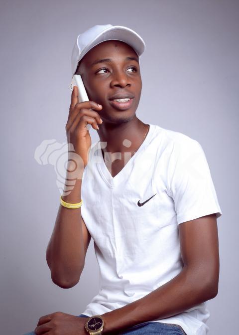 Boy making call