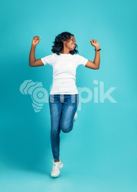 Girl jumping