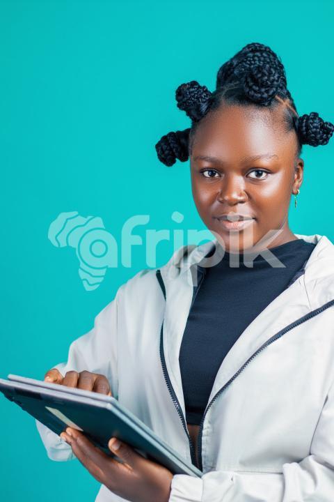 Girl with her laptop