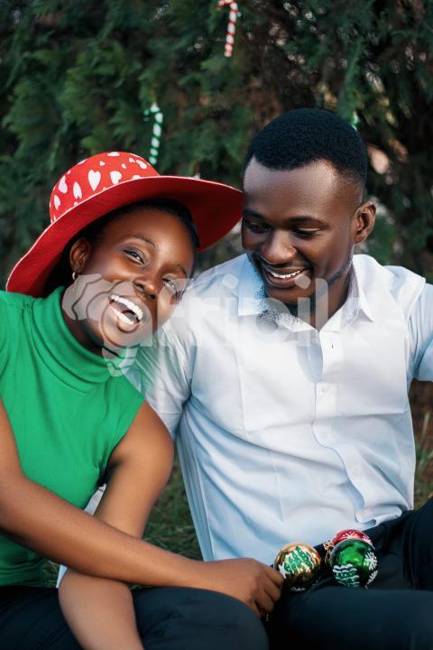 Girl and boy hanging out