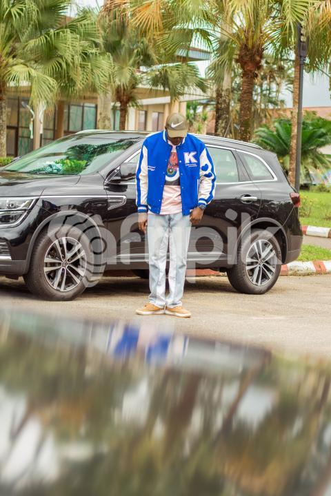 Boy looking down at shoes