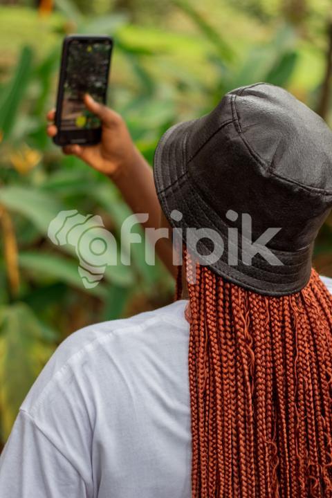 A girl taking a photo 1