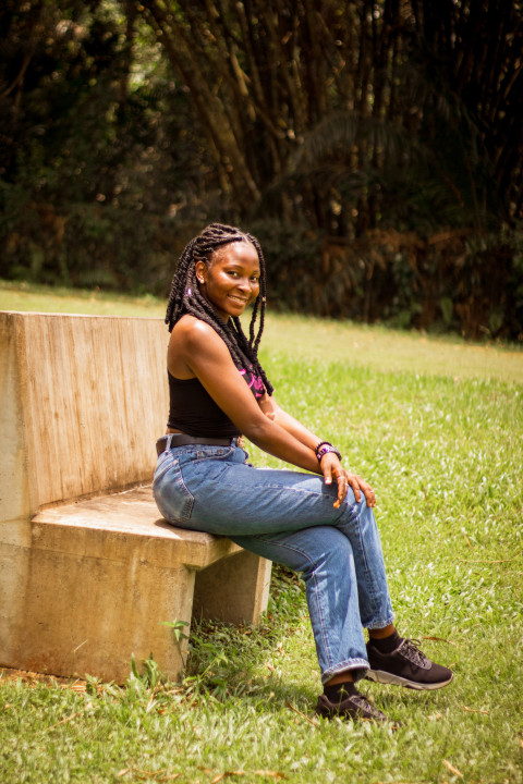 Cute girl sitting