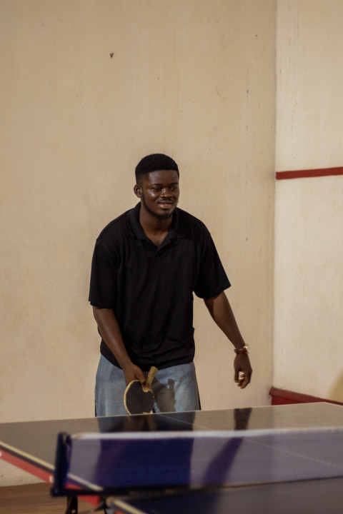 Boy playing table tennis 1