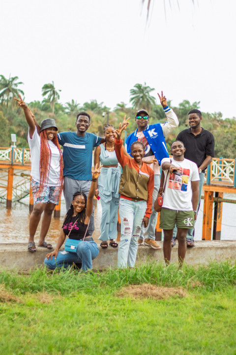 Group of cheerful people