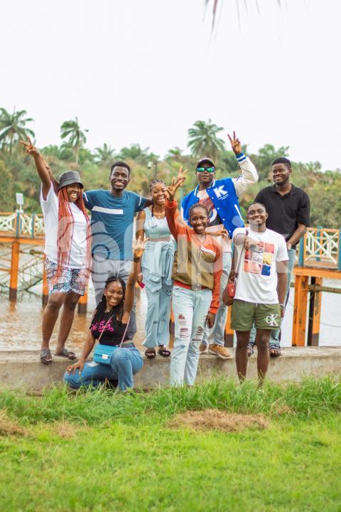 Group of cheerful people