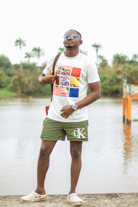 Boy standing at the bay 1